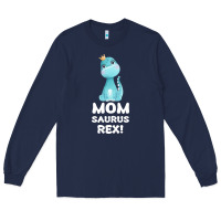 Navy Mommy Saurus Rex Mom Mom Gift Dino Long Sleeve Tee - Bettercallsaul