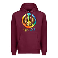 Burgundy Hippie  Soul Premium Hoodie - JahusDesignShop