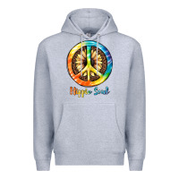 Heather Grey Hippie  Soul Premium Hoodie - JahusDesignShop