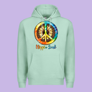 Hippie  Soul Premium Hoodie Designed By Jahusdesignshop