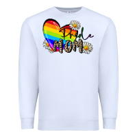 White pride mom Premium Sweatshirt - FaDigitalArtStudio