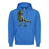 True Royal T-rex Zipper Hoodie - HowdyJamesFarm