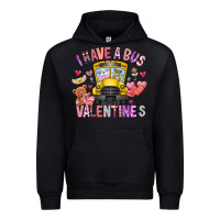 Black i have a bus full of valentines Urban Hoodie - CowhideDigitalArt