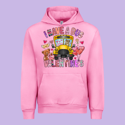 I Have A Bus Full Of Valentines Urban Hoodie Designed By Cowhidedigitalart