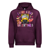 Mauve Wine i have a bus full of valentines Urban Hoodie - CowhideDigitalArt