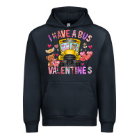 Navy i have a bus full of valentines Urban Hoodie - CowhideDigitalArt