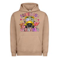 Pigment Burro i have a bus full of valentines Urban Hoodie - CowhideDigitalArt