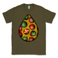 Army Green christmas  teardrop Classic Tee - BundleAndBundleShop