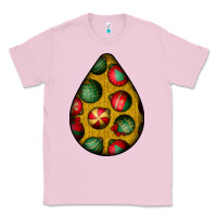 Bubblegum Pink christmas  teardrop Classic Tee - BundleAndBundleShop