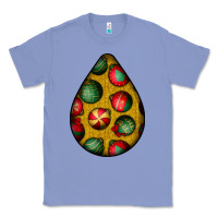 Colony Blue christmas  teardrop Classic Tee - BundleAndBundleShop
