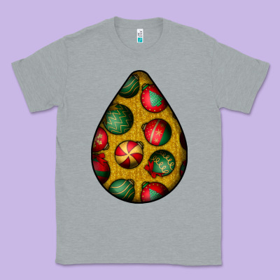 Christmas  Teardrop Classic Tee Designed By Bundleandbundleshop