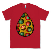 Red christmas  teardrop Classic Tee - BundleAndBundleShop