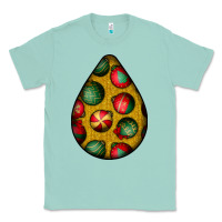 Seafoam christmas  teardrop Classic Tee - BundleAndBundleShop