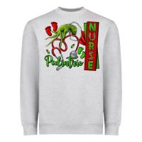 Heather Grey Christmas Character Heavyweight Sweatshirt - NancyCooperArtShop