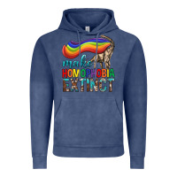 Vintage Denim Lgbtq Make Homophobia Extinct Vintage Hoodie - BundleAndBundleShop