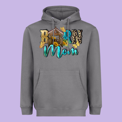 Barn Mom Mother's Day Heavyweight Hoodie Designed By Fadigitalartstudio