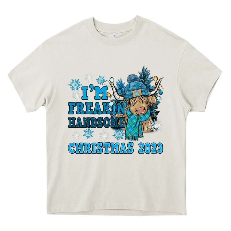 Im Freakin Freezin Christmas 2023 Heavy Core Tee by NancyCooperArtShop | Teevron