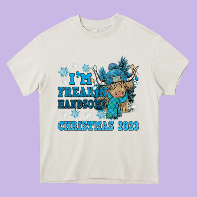 Im Freakin Freezin Christmas 2023 Heavy Core Tee Designed By Nancycooperartshop