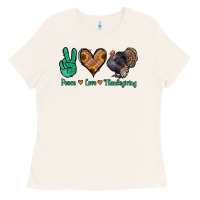 Bone peace love thanksgiving Ladies Tee - Jasminsmagicworld