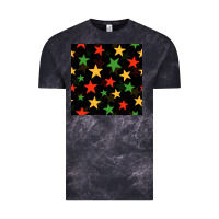 Cloud Black african color stars seamless pattern Vintage Tee - BundleAndBundleShop