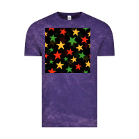 Cloud Purple african color stars seamless pattern Vintage Tee - BundleAndBundleShop