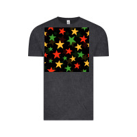 Vintage Black african color stars seamless pattern Vintage Tee - BundleAndBundleShop