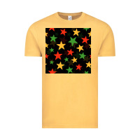 Vintage Mustard african color stars seamless pattern Vintage Tee - BundleAndBundleShop