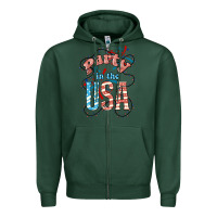 Sports Green Party in the USA 4th of july Zipper Hoodie - HowdyJamesFarm