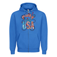 True Royal Party in the USA 4th of july Zipper Hoodie - HowdyJamesFarm