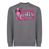 Nobody Fights Alone Cancer Heavyweight Sweatshirt | Teevron