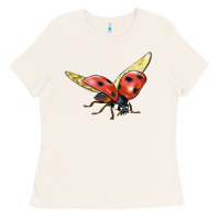Bone Ladybug Flying Ladies Tee - LillyAllenDesigns