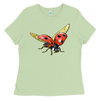 Matcha Ladybug Flying Ladies Tee - LillyAllenDesigns