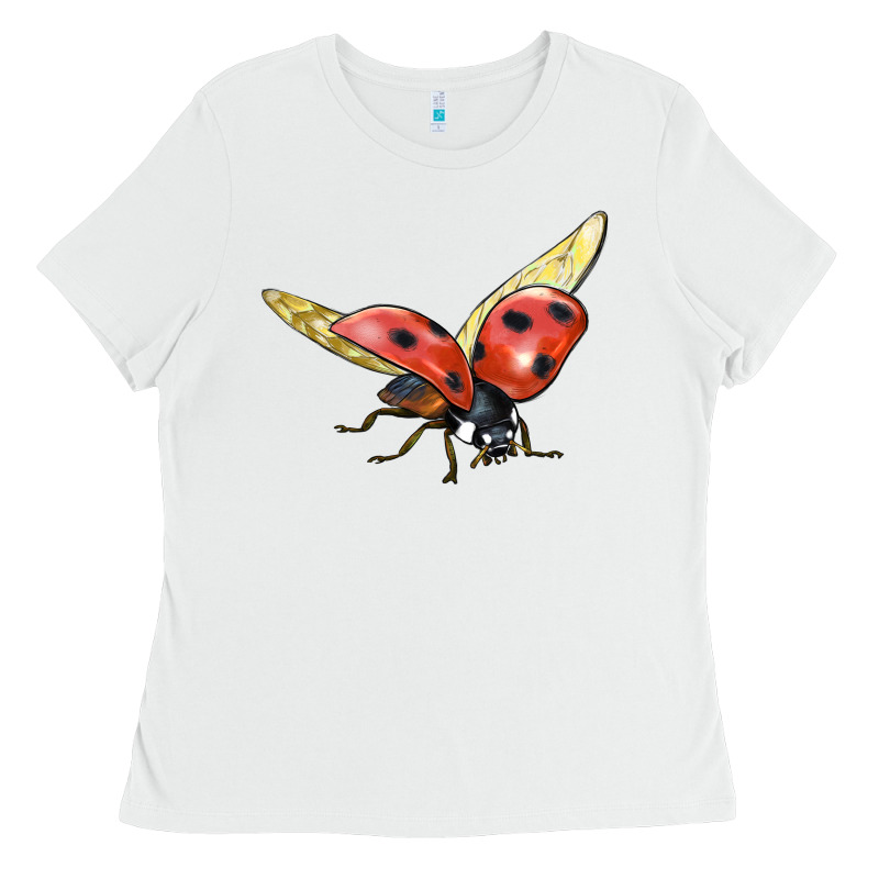 Ladybug Flying Ladies Tee by LillyAllenDesigns | Teevron