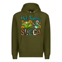 Army Green not today succa Premium Hoodie - OliviaCreatesArt