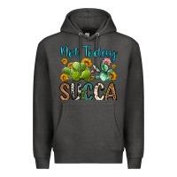 Charcoal Heather not today succa Premium Hoodie - OliviaCreatesArt