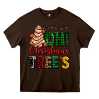 Chocolate Brown oh Christmas tree's ado Heavy Core Tee - AdoDesignShop