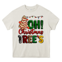 Cream oh Christmas tree's ado Heavy Core Tee - AdoDesignShop
