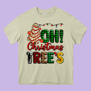 Oh Christmas Tree's Ado Heavy Core Tee Designed By Adodesignshop