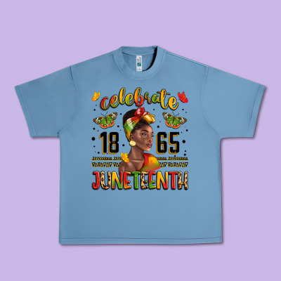 Celebrate 1865 Juneteenth With Black Woman Urban Heavy Tee Designed By Lillyallendesigns