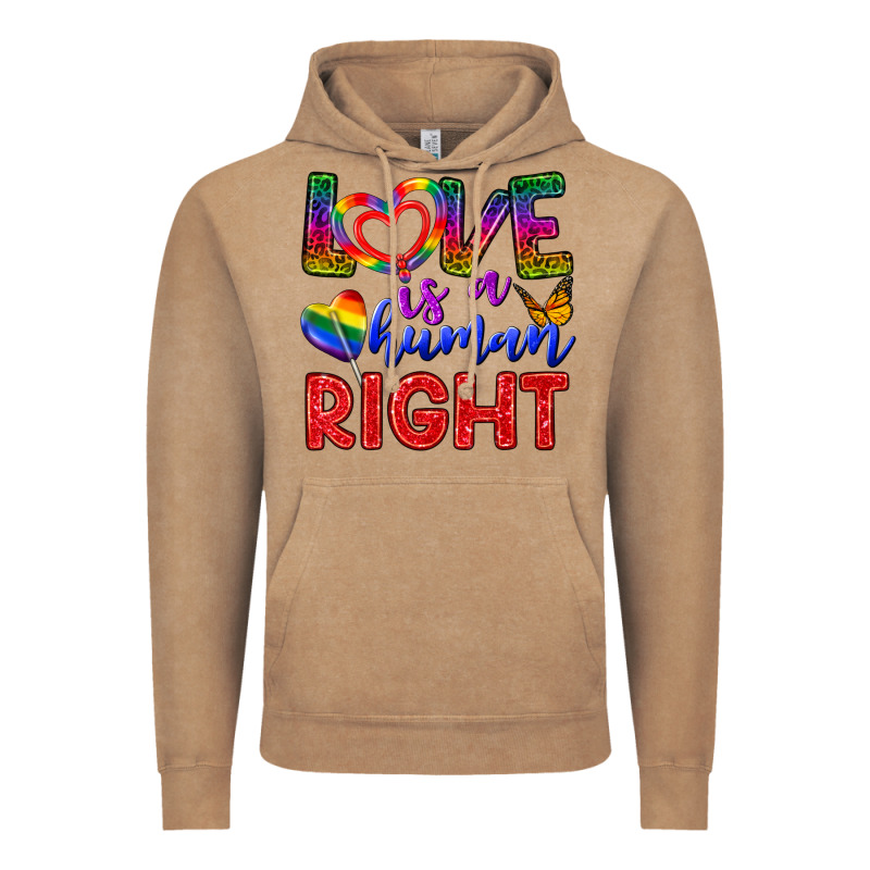 Love İs A Human Right Vintage Hoodie by BundleAndBundleShop | Teevron
