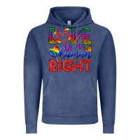 Vintage Denim Love İs a Human Right Vintage Hoodie - BundleAndBundleShop