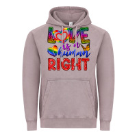 Vintage Zinc Love İs a Human Right Vintage Hoodie - BundleAndBundleShop