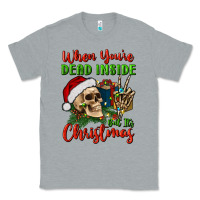 Heather Grey when you’re dead inside but it's christmas Classic Tee - BundleAndBundleShop