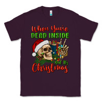 Plum when you’re dead inside but it's christmas Classic Tee - BundleAndBundleShop