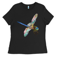 Black Dragon Fly Ladies Tee - LillyAllenDesigns