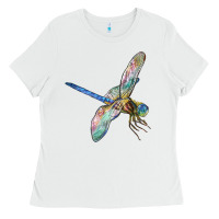 White Dragon Fly Ladies Tee - LillyAllenDesigns