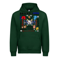 Forest Green baseball mom Urban Hoodie - CowhideDigitalArt