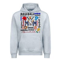Heather Grey baseball mom Urban Hoodie - CowhideDigitalArt