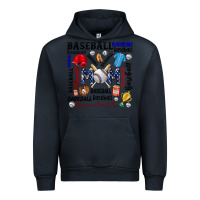 Navy baseball mom Urban Hoodie - CowhideDigitalArt