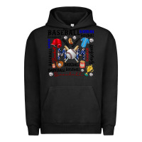 Pigment Black baseball mom Urban Hoodie - CowhideDigitalArt